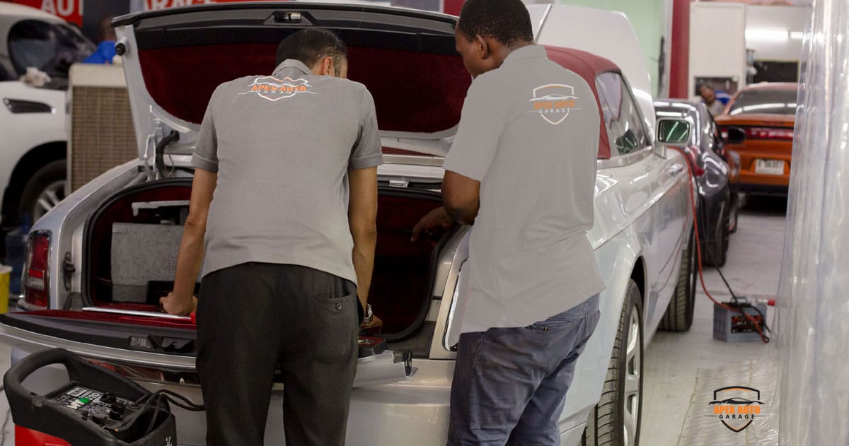 Car Battery Replacement Service in Dubai Apex Auto Garage