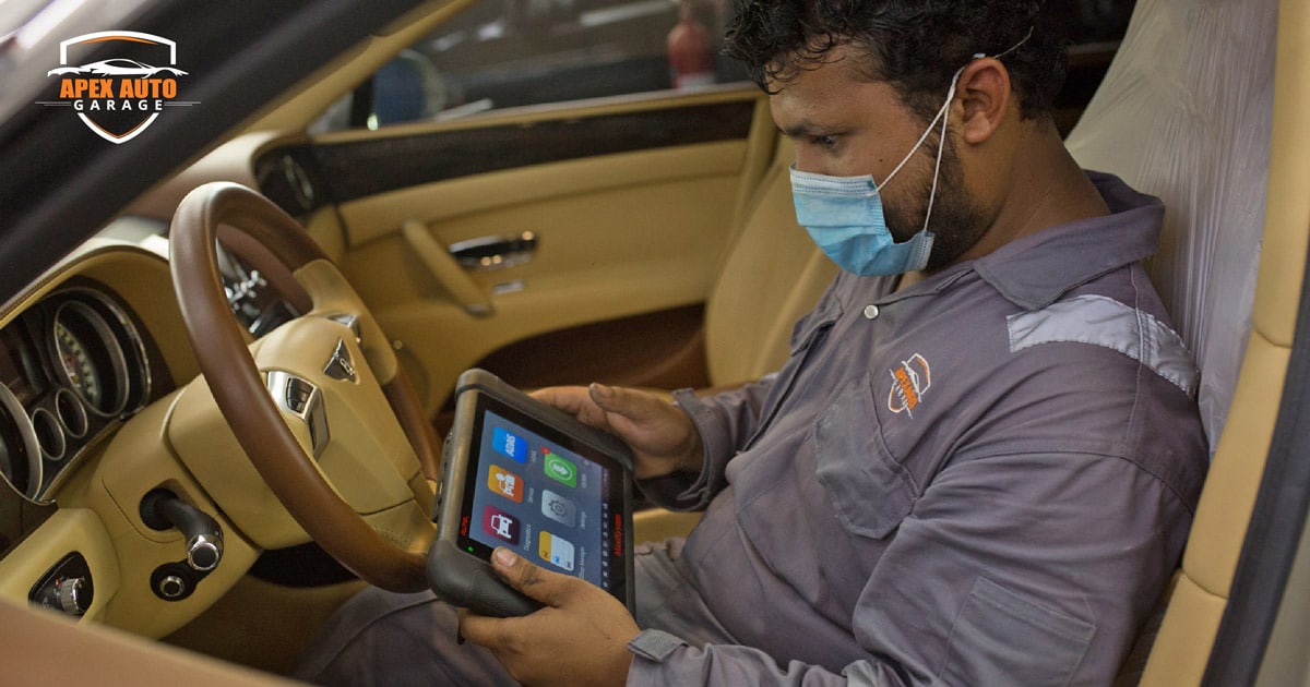 Car Scanning and Diagnostics Service in Dubai Apex Auto Garage