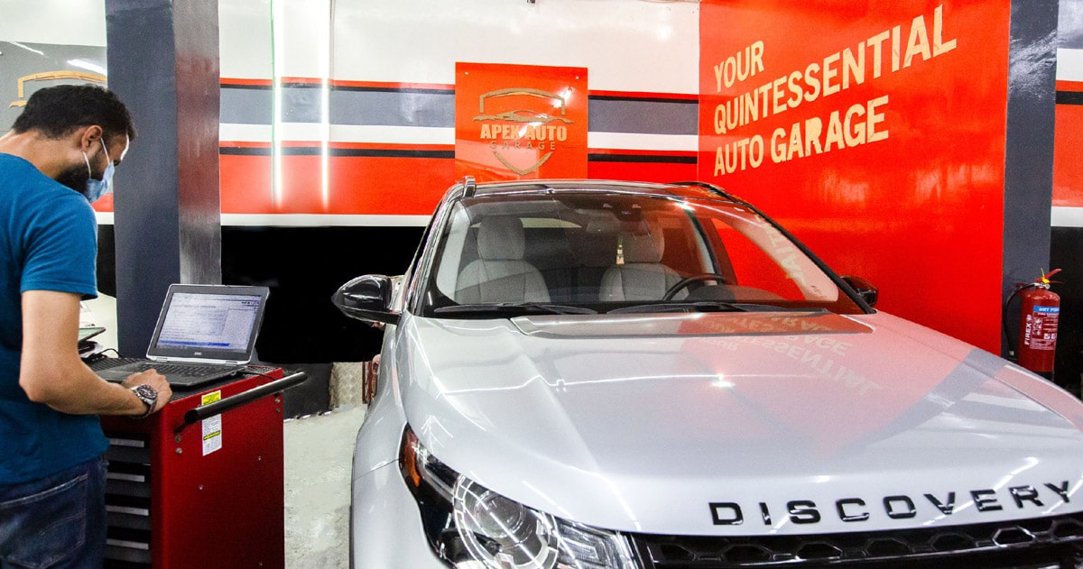 Car Scanning and Diagnostics Service in Dubai Apex Auto Garage