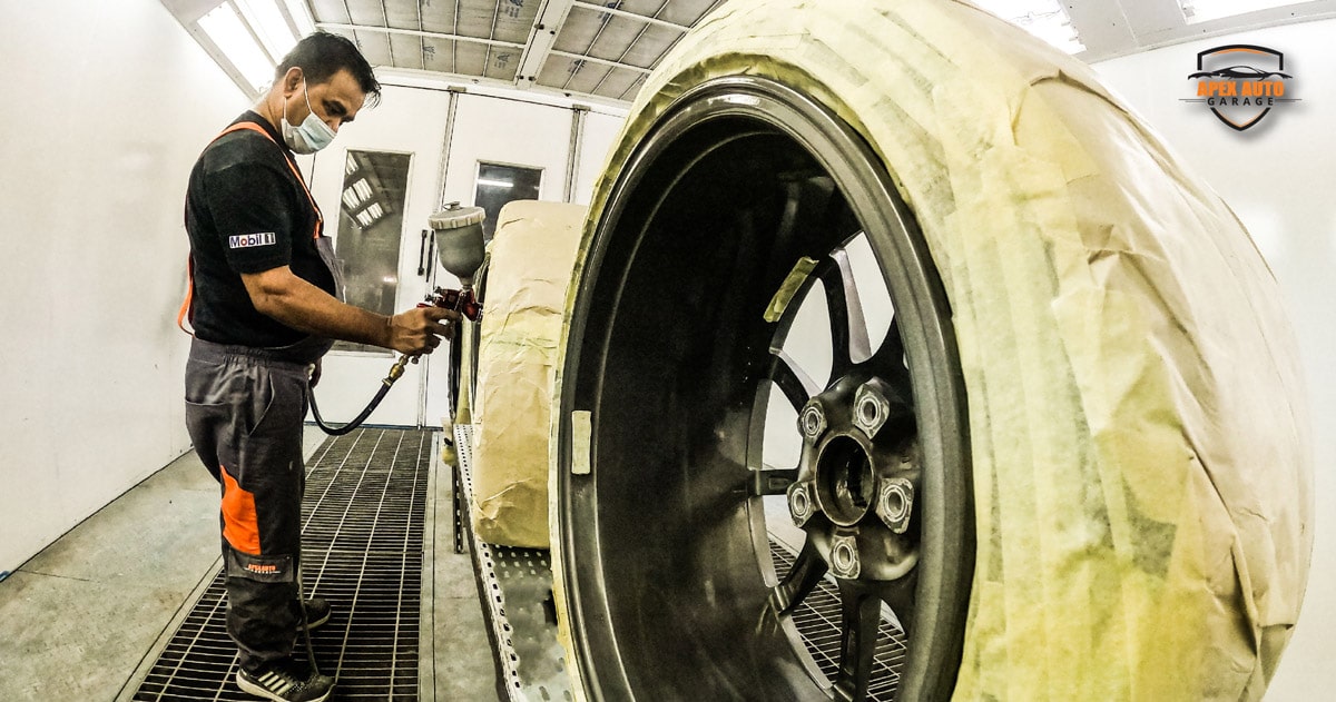 Car Rim Repair & Painting Service in Dubai Apex Auto Garage