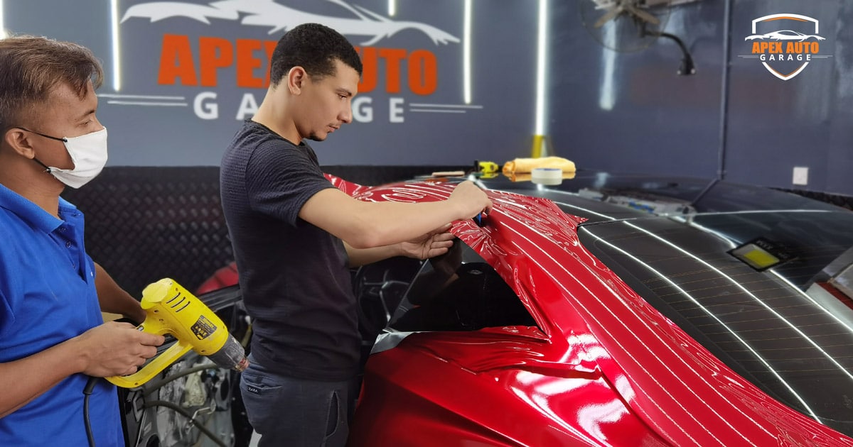 Car Wrapping Service in Dubai Apex Auto Garage