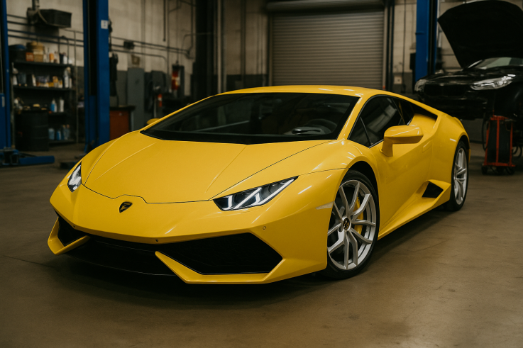 Lamborghini service center in Dubai